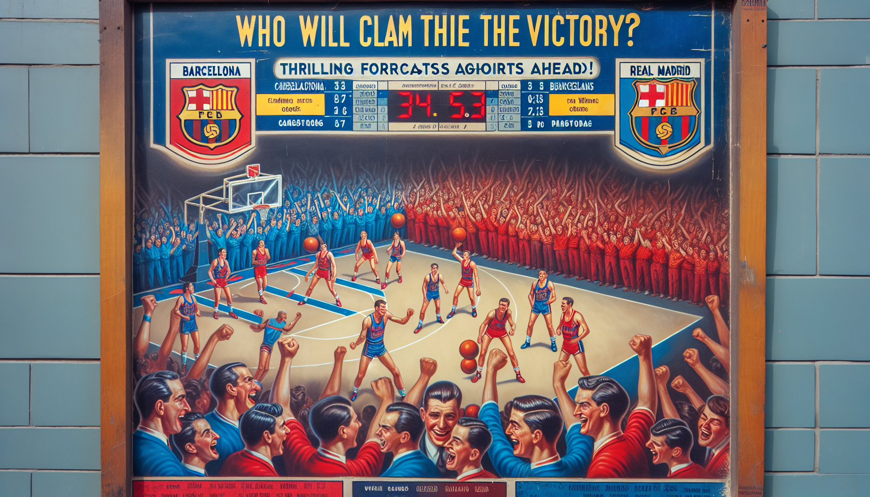 découvrez notre pronostic détaillé pour le match de basket qui opposera barcelone à real madrid. analyse des performances des équipes, joueurs clés et enjeux de cette rencontre emblématique du basket espagnol.